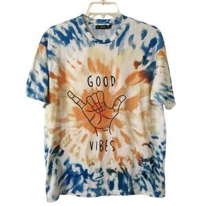 Good Vibes Hang Loose S/L Men’s Shein Tie-Dye Short Sleeve T-shirt